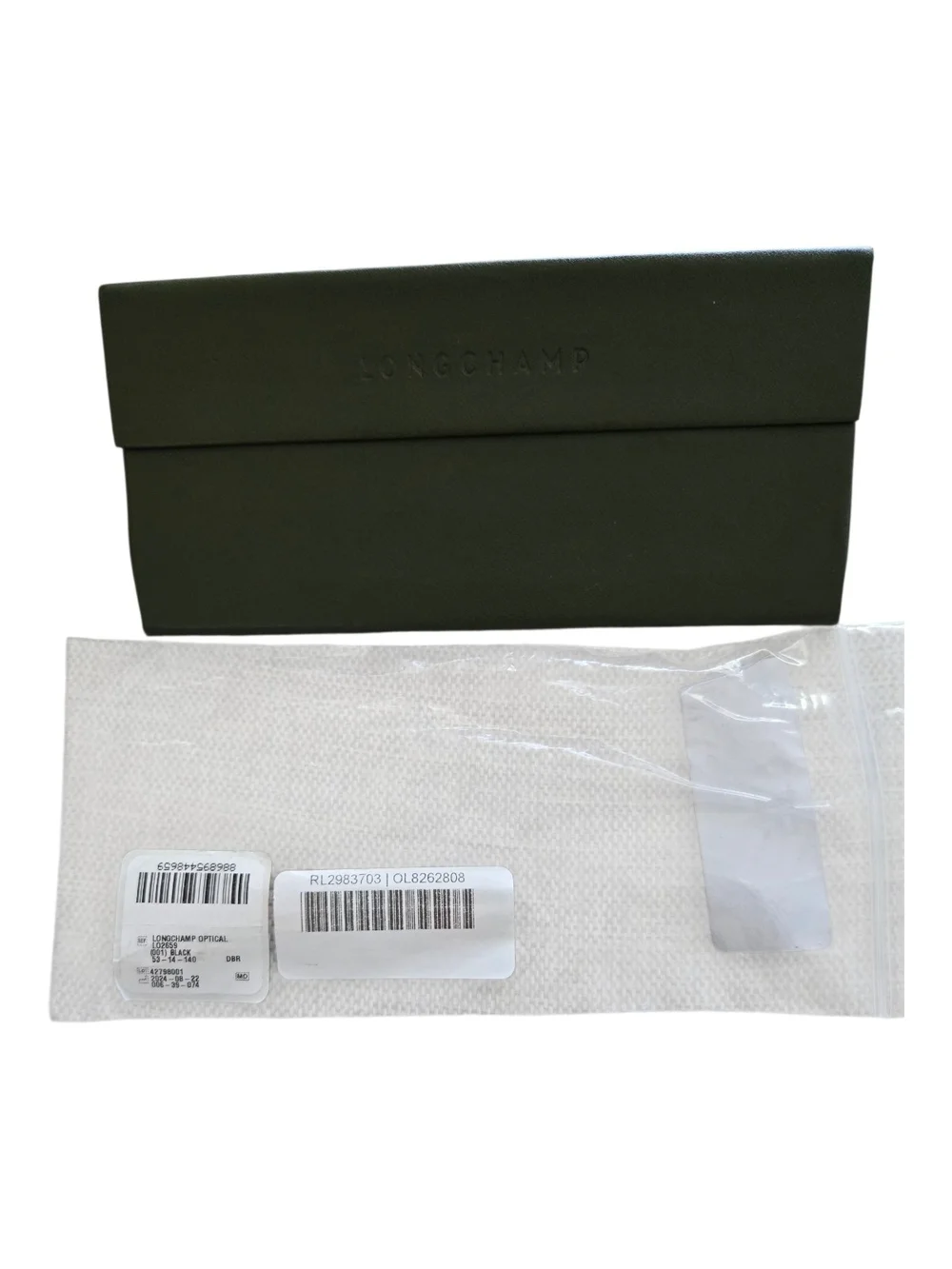 Longchamp LO2659 (001) Black Women's Rectangular Eyeglasses 53-14-140/Demo Lens